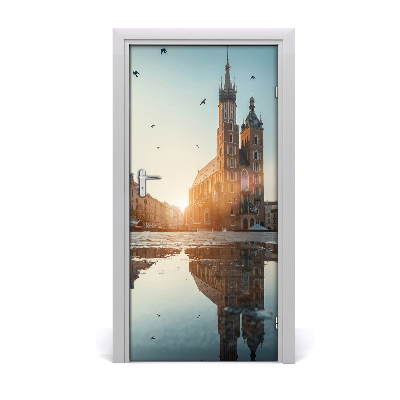 Pegatina para puerta Cracovia polonia