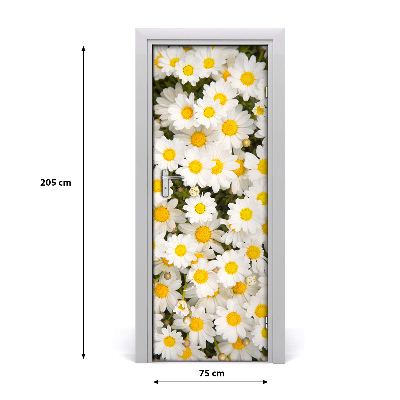 Vinilo para puerta Flores de chiribita