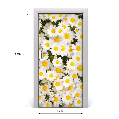 Vinilo para puerta Flores de chiribita