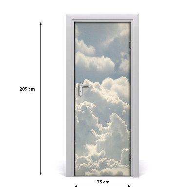 Vinilo para puerta Paisaje nubes