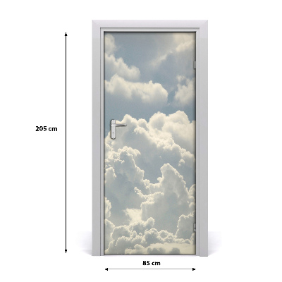 Vinilo para puerta Paisaje nubes