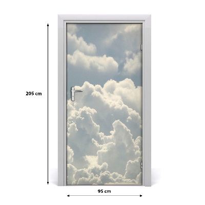 Vinilo para puerta Paisaje nubes