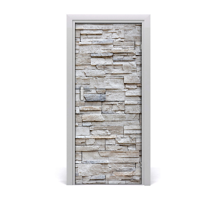 Vinilo para puerta Pared de piedra