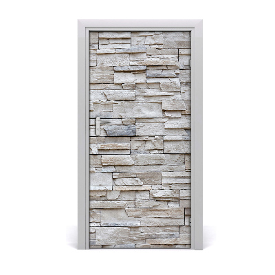 Vinilo para puerta Pared de piedra