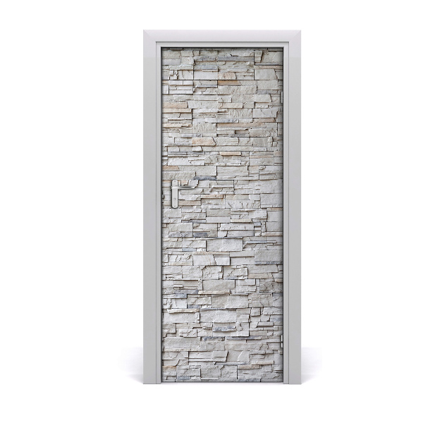 Vinilo para puerta Pared de piedra