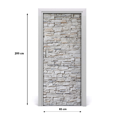 Vinilo para puerta Pared de piedra