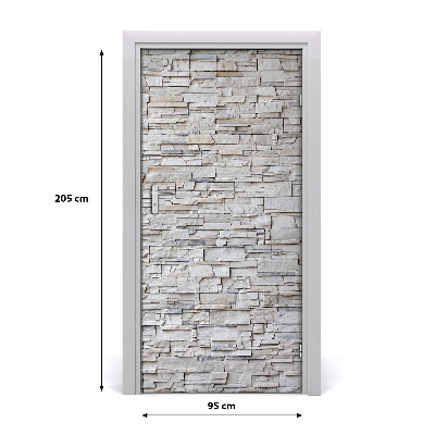 Vinilo para puerta Pared de piedra