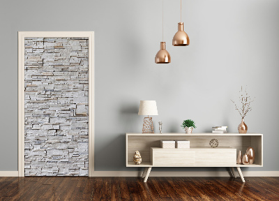 Vinilo para puerta Pared de piedra