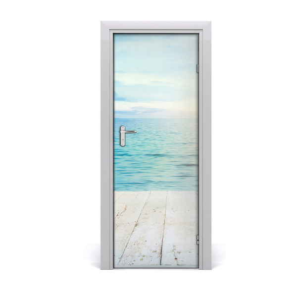 Vinilo para puerta Playa tropical