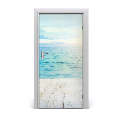 Vinilo para puerta Playa tropical