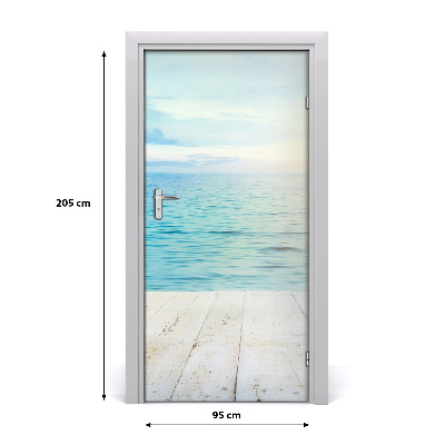 Vinilo para puerta Playa tropical