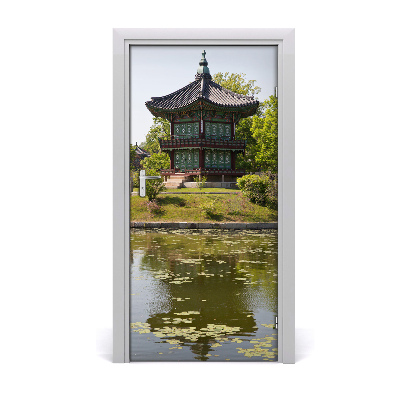 Vinilo para puerta Parque japonés