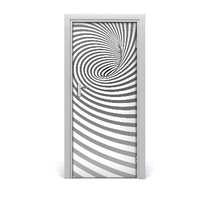 Vinilo para puerta Espiral en rayas