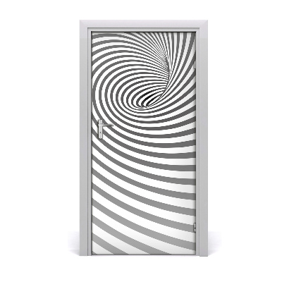 Vinilo para puerta Espiral en rayas