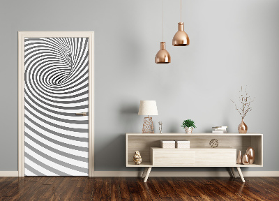 Vinilo para puerta Espiral en rayas
