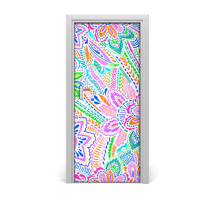 Lámina adhesiva de puerta Motivo floral
