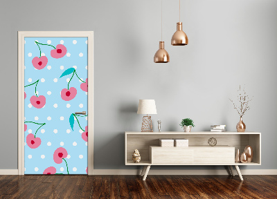 Vinilo para puerta Pared guindas