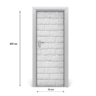 Vinilo para puerta Pared de ladrillo