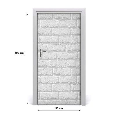 Vinilo para puerta Pared de ladrillo