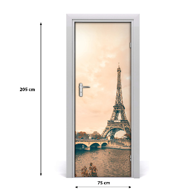Pegatina para puerta Torre eiffel