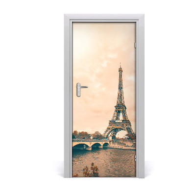 Pegatina para puerta Torre eiffel