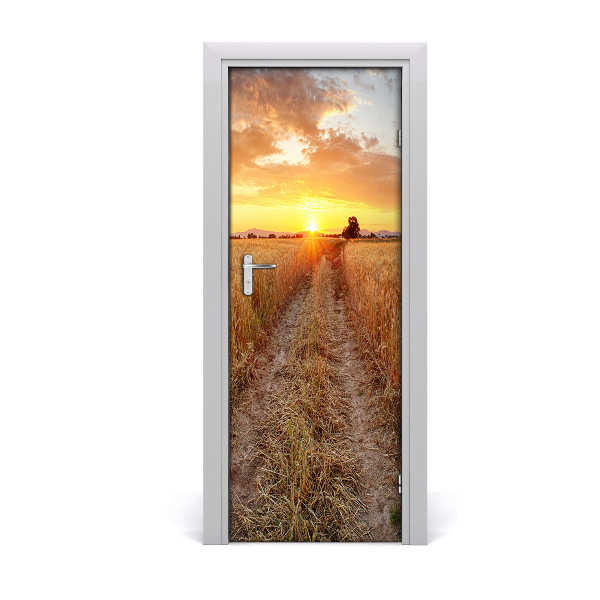 Vinilo para puerta Campo de trigo