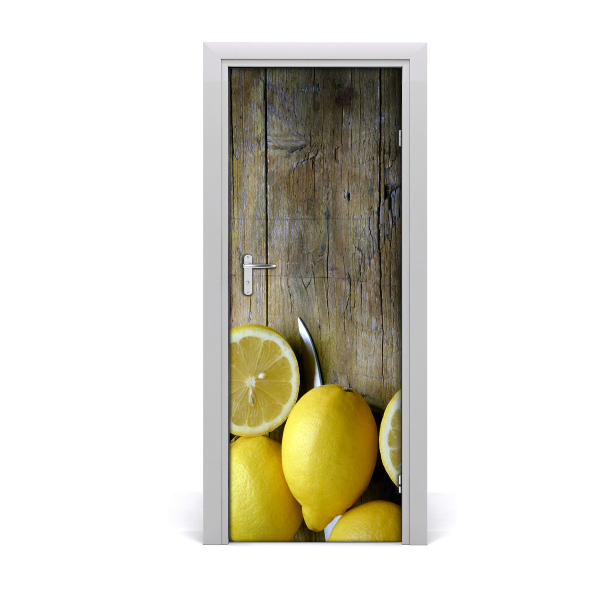 Vinilo para puerta Limones