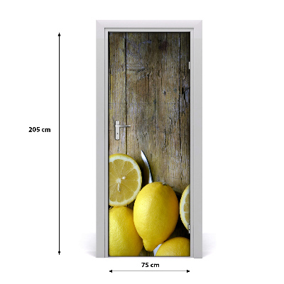 Vinilo para puerta Limones
