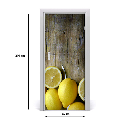 Vinilo para puerta Limones