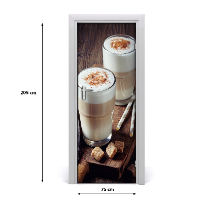 Vinilo para puerta Café latte