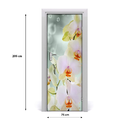 Vinilo para puerta Para la puerta orquídea