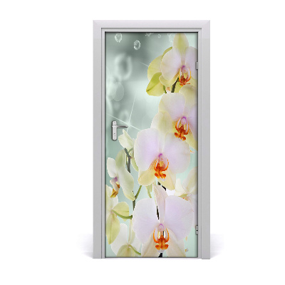Vinilo para puerta Para la puerta orquídea