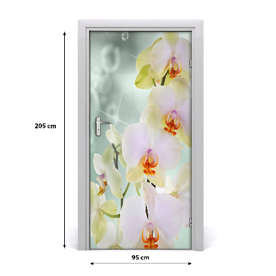 Vinilo para puerta Para la puerta orquídea