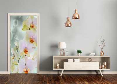 Vinilo para puerta Para la puerta orquídea