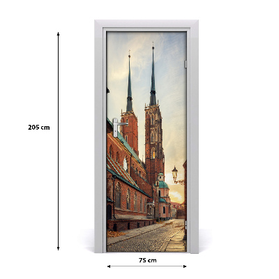 Pegatina para puerta Wroclaw, polonia