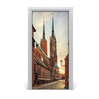 Pegatina para puerta Wroclaw, polonia