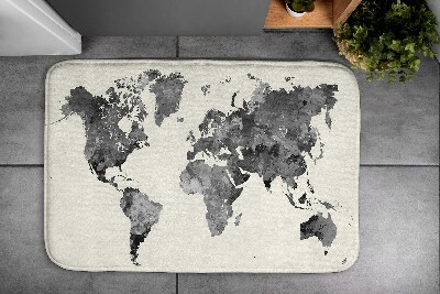 Alfombras baño Mapa del mundo