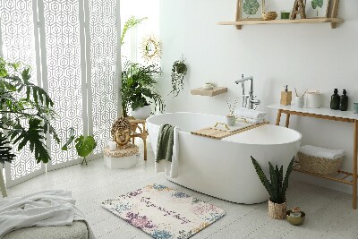 Alfombras baño Patrón floral
