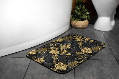 Alfombrilla de baño Plantas doradas