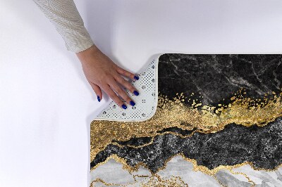 Alfombrilla de baño Mármol dorado