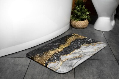 Alfombrilla de baño Mármol dorado