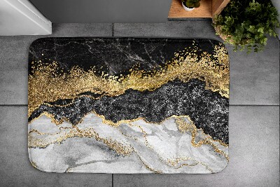 Alfombrilla de baño Mármol dorado