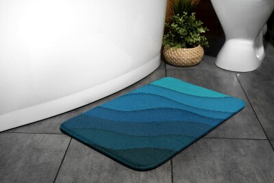 Alfombra de baño Gradiente azul