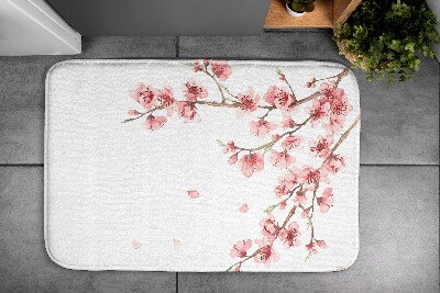 Alfombrilla baño Flores japonesas