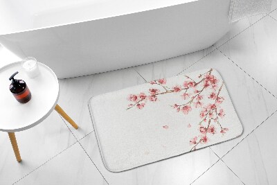 Alfombrilla baño Flores japonesas