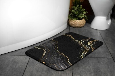 Alfombra de baño Mármol negro