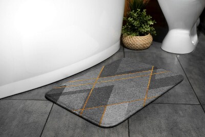 Alfombra baño antideslizante Patrones geométricos