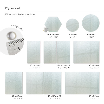 Tabla de picar Rectangular semitransparente