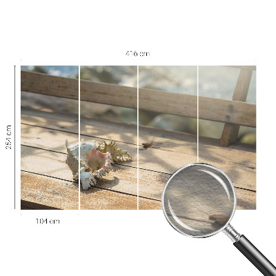 Fotomural decorativo para cabecero de cama con una escena relajante