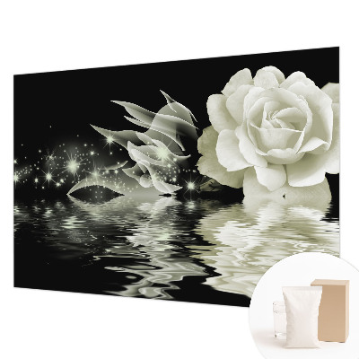 Papel mural texturado decorativo en color rosa luminoso